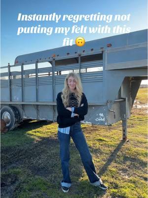 Didn’t realize how real the sass was 😅 Now I see why he gets mad when I roll my eyes 🤣 getting my fit checks in before the ban!! #fyp #foryou #catiewilson #ranchlifestyle #cowgirlmom #womeninag #cowboywife #westernfashion #