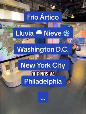 Fin de semana inestable lluvia por un frente frío en camino y una baja presión le sigue los pasos para el domingo cual dejará nieve para varios estados del medio atlántico y noreste de los EE. UU.  #tiempo #weather #northcarolina #charlotte #virginia #dc #delaware #philly #ny #nyc #longisland #connecticut #weatherreport #weatherupdate #frio #cold #nieve #snow #❄️ #🌧️ #fyp #paratii #manhattan #newark #paterson #stamford 