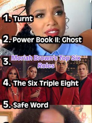 Have you watched the Six Triple Eight? Moriah Brown guesses the ranking of her top six roles @moriah_brown @Monica #theamericanking #turnt #safeword #thesixtripleeight #powerbook2 #raisingdionne #moriahbrown #iconicroles #perolike