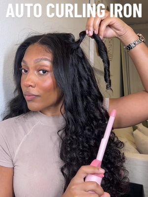 Automaic rotating curling irons is 100% the way to go!! #wavytalkcurlingwand #wavytalk #wavytalkhair #automaticcurler #curlingiron #haircurler   #TTSLevelUp   #creatorboostcamp #tiktokpartner #TTSDelightNow   #tiktokshopcreatorpicks #creatorsearchinsights #mademyyear #newyearnewaura #BlackTikTok 