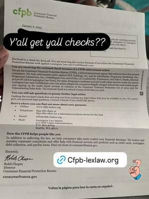 I got my $219 I was only a customer 2 months I believe paying $99 a month for Lexington law to fix my credit back in early 2003 ish #cfpb #lexingtonlawclassaction #classaction #classactionsettlement #lawsuit #lawsuitcheck #lawsuitsettlement #creatorsearchinsights #credit #creditrepair #credithacks 