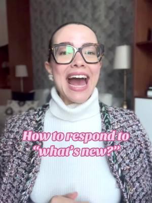 Here are 3 ways you can make your response to “what’s new?” more interesting! ✨💖 Thank you to the lovely member of the OSE community who submitted this question! I realized I could definitely improve my response to this, too. 😊 #etiquette #etiquettetips #etiquetteexpert #etiquettetraining #conversation #conversations #communication #tips #nyc