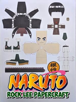 rock lee papercraft #rocklee #rock #lee #narutoshippuden #narutouzumaki #boruto #narutofigures #papercraft #anime #figure #manga #art #craft