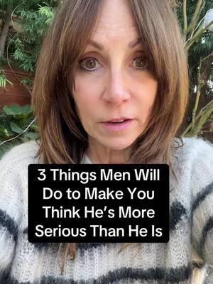 Three ways a man will make you think he’s more serious about you than he actually is. #date #datingadvice #Love #Relationship #matchmakibg #datingcoach #ginahendrix #expert 