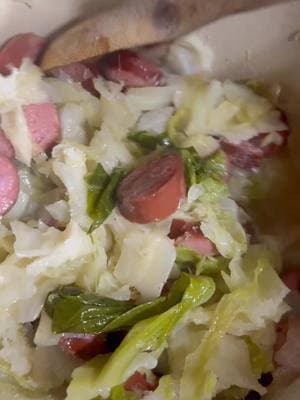 Cabbage and Sausage#l #foodtiktok #homestead #foodies #FoodTok #fup #fyp #recipes #cabbage #cooking #familyrecipe #fypシ゚viral #nanacochrane #fupシ #fyppppppppppppppppppppppp #viraltiktok #yum 