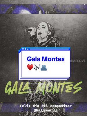 ¡Feliz Día del Compositor, Gala! 🎼✨ Gracias por regalarnos música que toca el alma y letras que nos inspiran.  @GalaMontes2  eres una artista increíble, llena de talento y pasión, y tu creatividad nos recuerda lo hermoso que es soñar y sentir a través de la música. 🎶❤️  ¡Que sigas brillando siempre! 🎤  Te invitamos a dejar tu estrofa favorita de alguna de sus canciones 👇  #DíaDelCompositor #Garime #GalaMontes #Curitas @Gala montes  #garimelove 