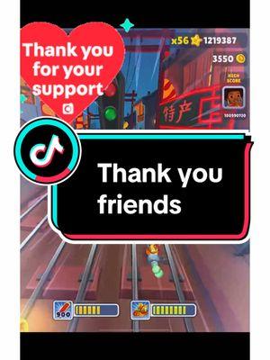 Thank you #msdonna2020 #subwaysurfers 