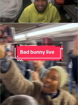 Me reacting to bad bunny’s live performance in the NYC train station    #BadBunny  #BadBunnyLive   #NYCTrainStation   #BadBunnyNYC  #ReactionVideo #LiveOnTwitch  #TwitchLive  #GamingContent  #LatinMusic  #Reggaeton  #LiveMusic  #MusicPerformance #NYCLife #TrainStationPerformance #StreetPerformance #NYCMusic