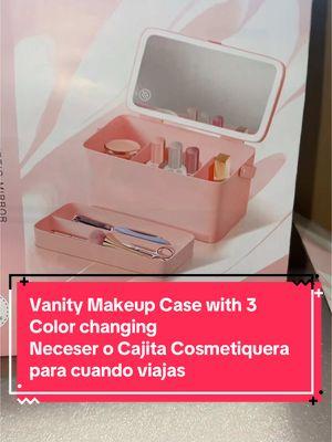 Vanity Makeup Case with 3 Color changing Neceser o Cajita Cosmetiquera para cuando viajas #vanity #makeupcase #cosmetiquera #username @krofaue #krofaue #travel #viaje #neceser #Creatorsearchinsights #resultsmayvary   #wintersale #tiktokshopwintersale #gift #Giftideas #regalos #winterdealsforyou #winterfinds #newarrival #TikTokShop #tiktokshopfinds #tiktokshopholidaydeals #tiktokshopholidayhaul #cozycountdown #NewYearNewAura #HolidayHaul #TiktokShopJumpstart #fashionlookbook 