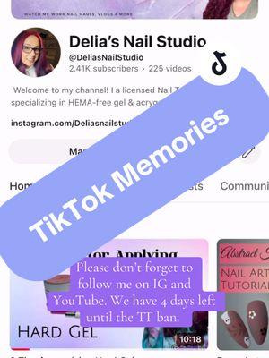 I made so many friends because of this app. I’ve reached so many people and help them with nail education. I’m upset and mad 😡 that it’s going away.  #tiktokban #thiswasfun #nailtechsoftiktok 