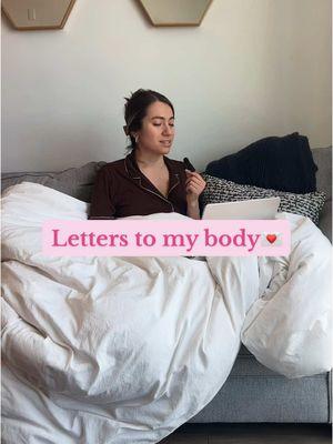 What would you say in a letter to your body? Write a letter to your body today, you might be surprised by what you discover.❤️ #selflove #selflovejourney #bodypositivity #bodypositive #bodyposi 