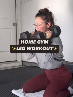 At home leg workout using only dumbbells & 1 loop band. Workouts don’t have to be complicated to see results. Typically I only have 4-5 exercises in a typical workout and they usually are under 1 hour. If working out like this interests you, my program Unstoppable You is dumbbell only & each workout can be done in 1 hour or less!✨ Comment “GET FIT” and I’ll send you details. #homegymworkout  #legworkoutfromhome  #dumbbellonlyworkouts  #workoutsformoms  #workoutsforwomen 