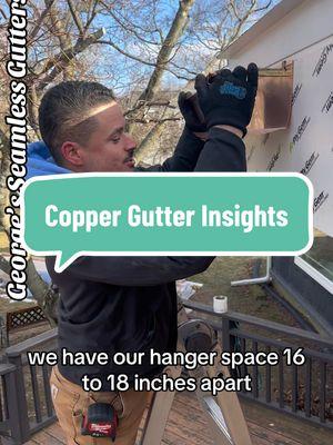 Here are some insights on 6” k style #copper #gutters #georgesseamlessgutters #westchesterny #fairfieldcounty #michaelblovingcopper #copperguttersoftiktok2025 