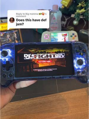 Replying to @Big momma 🇯🇲🍑 Def Jam Fight for NYC #ps2 #rg556 #holidaytiktok #handheldgaming #newyeardiscount #retro #portable #fyp #foryou #defjam #gamecube #newyearnewaura 