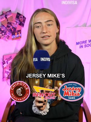 Having to choose between #innout , #jerseymikes and #Chipotle ? NAH. We’ll take all three, pls. 💅 #nwsl #washingtonspirit #Soccer #woso #womenssoccer #football #simonebiles #katieledecky #caitlinclark 