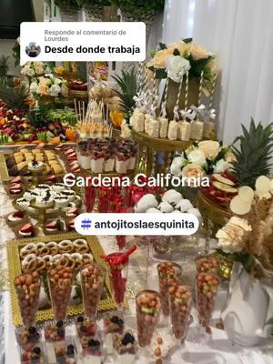 Respuesta a @Lourdes #antojitoslaesquinita #antojitoslaesquinitaandcatering #fruittables #quinceañera #boda #candytable #mesabotanera 