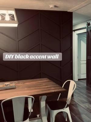 reposting about this because I feel like I get a lot of people saying things and asking about it 🖤 definitely one of my fav things we have done! #blackaccentwall #black#homeproject#DIY#handyman#husband#homeinspo#accentwall#neutraks#boho#western