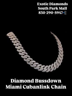 💎 Turn heads with this custom iced-out bustdown Miami Cuban link chain, featuring dazzling baguette diamonds and a fully iced diamond lock! 🔥 A masterpiece of luxury and craftsmanship, designed to make you stand out. Visit Exotic Diamonds inside South Park Mall or call us at 📲 830-290-5947 to create your own iconic look today! #ExoticDiamonds #MiamiCubanLink #IcedOutJewelry #BustdownChain #BaguetteDiamonds #DiamondLock #CustomJewelry #LuxuryJewelry #DripSeason #ShineBright #StatementJewelry #SouthParkMall #JewelryGoals #ExclusiveDesign #BlingBling #JewelryLovers #LuxuryLifestyle #CustomDrip #DiamondsOnDiamonds #JewelryFlex #ExoticStyle #JewelryAddict #JewelryFashion #LuxuryForLess #jewelryshoppinghaul 