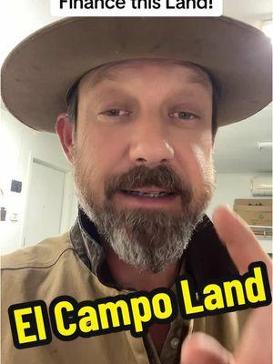 Finance your dream property in El Campo with less than $20k down C’mon holler and foller #roostervance #landforsale #buytexasland #land #texas #landinvesting #homestead 