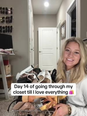 Which are your favorite and least favorite? #closetcleanot #closetcleanour thing #cleanwithme #closettour #closetorganization #closetgoals #cleanwithme #cleaningtiktok #CleanTok #declutter #decluttering #declutteryourlife #heels #shoes #goingthroughmycloset 