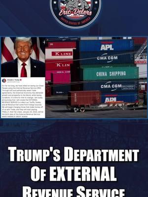 Trump's Department Of EXTERNAL Revenue Service #fyp #ericdetersshow #revenue #donaldtrump 