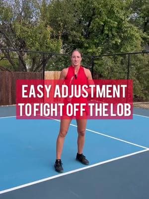 Are you ready to change the way you return a lob?  A successful lob doesn’t usually score the point, but what it does is get you (or your opponent) out of position for the next shot.  So what can you do to combat this?? I’m explaining the simple trick to set yourself up for success after returning a lob!  Was this helpful?  • • • • • • • • #pickleball #pickleballaddict #pickleballer #pickleballwarmup #pickleballtips #pickleballshots #pickleballtechnique #pickleballaddiction #pickleballusa #pickleballislife #pickleballtiktok #pickleballtiktoks #pickleballtok 