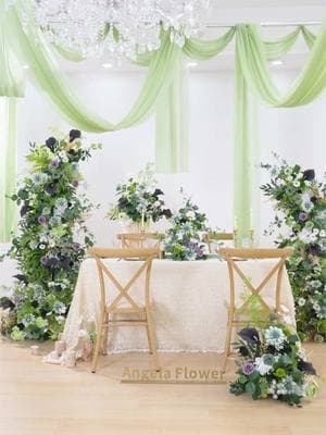 Forest Wedding Backdrop Horn Arch Floral Arrangement  A8884  From : @angelaflowerofficial angelaflowerofficial, Flowers for designers! https://angela-flower.com #weddingdecoration #flowers #rose #eventdecor #wedding  #hornarch #weddingbackdropideas #eventdecorations #partyplanning #weddingdecor#artificialflower #weddingdecor