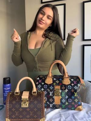 how are we feeling about long form content?! I liked it! Im a certified yapper so a minute is never enough for me 😭 i have the spray L I N KED🫶🏽 let me know if youve ever used this before or even heard of it lol. #vintagelouisvuitton #vintagebags #vintagefashion #louisvuitton #speedytrunk #vachetta #patina #Murakami #applespray 