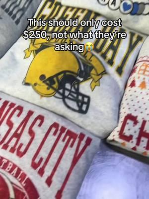 Someone is getting fired for making this so cheap!! #TikTokShop #ttshop #footballsweatshirt #vintage #sportsapparel #footballseason #gamedayoutfit #retrofootball 