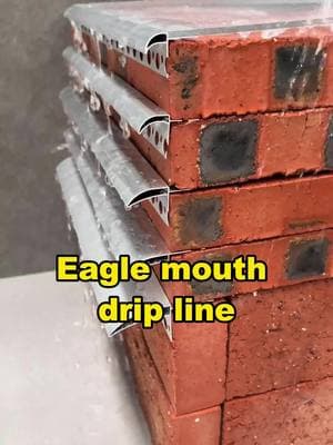 The unique shape of the eagle-beak drip line cleverly guides rainwater to fall vertically, effectively preventing rainwater from flowing and penetrating along the wall. #trims #metaltrims #metaltiletrim #tiletrim #buildingmaterials #walldesign #decoration #renovation #deco  #renovation #rebuild #reconstruction #harmercoverings 