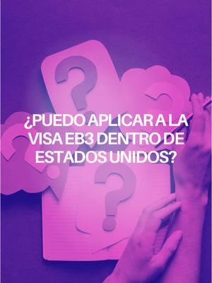 Respuesta a @Lucho Cortes  Sí puedes pero quizá no podrás esperar la respuesta de dentro de Estados Unidos 🇺🇸  #visaeb3patrocinadores #certificacionlaboral #migracionlegalusa🇺🇸 #greencard #alexavisasymas #emigrarusa 