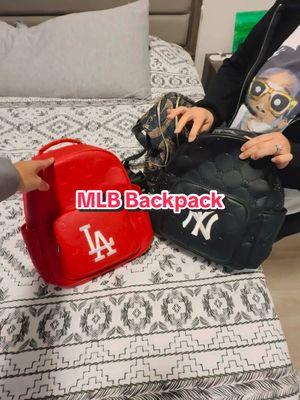 These MLB leather bags are 🔥🔥🔥  @Major League Fashion  #MLB #leatherbag #baseballbag #tiktokshopfinds #mlbbackpack 