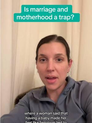 Do you feel like you fell into a trap? Do you feel like you were prepared for what the experience of marriage and motherhood would be like? ##defaultparent##workingmom##wfhmom##millennialmom##motherhood##newmom##paidleave##childcare##marriageadvice