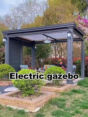 Cree un área recreativa premium para su patio. #gazebo #gazebos #pergola #pergolas #aluminumpergola #aluminum #outdoor #deco #tottme #chinawindoors 