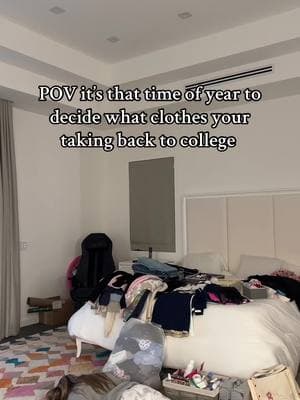 Unfortunately taking them all is not an option 🥲 #silly #college #collegelife #moving #packing #packingforcollege #clothes #packwithme