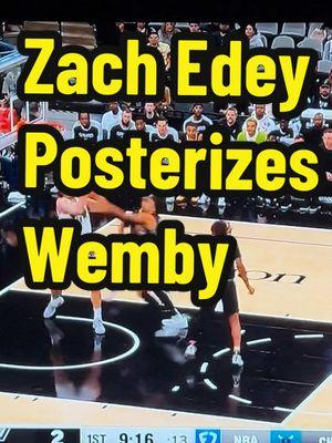 Edey > Wemby #zachedey #wemby #NBA #posterizer #nbateepee