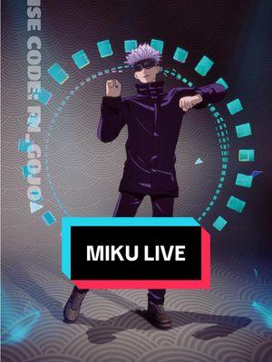 Miku Live #fortnitegojo #gojo #fortnite #mikulive #miku #newemote #gojosatoru #iconseries #fortniteitemshop #satorugojo #jjk #jujustukaisen #mikuhatsune 