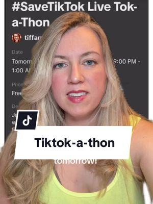 Join @TiffanyCianci, myself and many other creators to help save TikTok! #creatorsearchinsights #tiktokban #savetiktok #greenscreen #tiktokathon