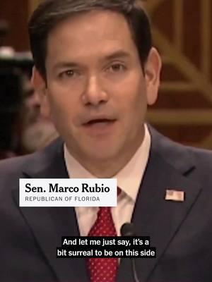 Marco Rubio, the Republican senator from Florida named by President-elect Donald Trump to be the next secretary of state, was welcomed by senators from both parties at his confirmation hearing. He has served for years on the Foreign Relations and Intelligence Committees in the Senate, and is known as a lawmaker devoted to the details of foreign policy. The notable lack of tension at the hearing indicated that Rubio would almost certainly be confirmed quickly. #MarcoRubio #confirmationhearings