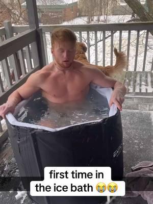 why are they reminding the dog what he is (@Justin Dyksma) #icebath #ice #coldplunge #recovery 