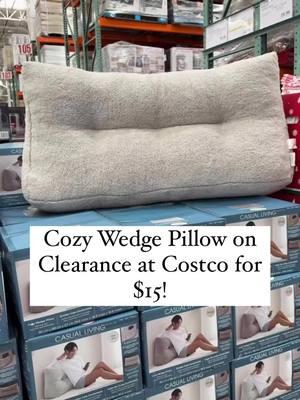 Cozy Wedge Pillow on Clearance at Costco for $15! #costco_empties #costco #costcofinds #clearance #clearancehunter #wedgepillow #fyp #foryou #foryoupage 