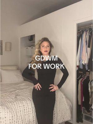 GDWM FOR WORK 🖤 @Aritzia #morningroutine #dayinmylife #fyp #nyc #corporategirlies #nycliving #corporatelife #corporate #heatlesscurls #gdwm #OOTD #OOTD #officeoutfit #office #grwm #Vlog #aritzia #workdress 