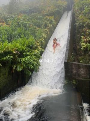 📍Ala Wai Canal, Hawaii. Finding this abandoned slide from the 1900s has been on my bucket list for YEARS. So epic to get to do it with my best friends even if it was pouring down rain and terrifying!!! Follow to see the world ❤️ #waterslide #hawaii #hike #travel #health #fitness #adventure I am a professional water slider 