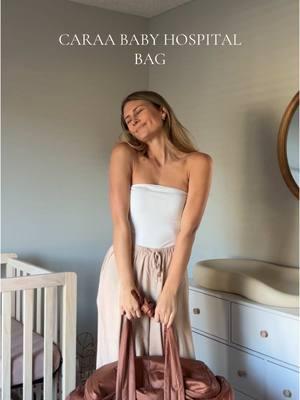 CARAA baby hospital bad is to die for omg. So cute, so spacious, perfect for mom and baby!!! Treat yo self!!! #caraababybag #hospitalbag 