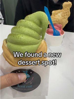 We’re going to have to add this to our favorite dessert spots 🤤 #dessert #taiyaki #icecream #yummy #sweets #foodtiktok #minivlog 