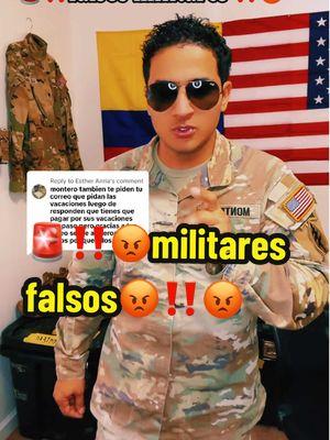 Replying to @Esther Anria hablas con un militar por TikTok ? Tienes que ver este vídeo. Podría ayudarte o ayudar a alguien. Cuida tu dinero de los estafadores ‼️‼️. #militares #falsosmilitares #soldados #ejercito 