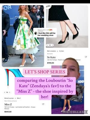 Replying to @Jess | Lulu🍋❤️ #greenscreen let’s compare the louboutin so kate- a Zendaya staple - to the Ms. Z - the new louboutin inspired by her! Which one are you copping? #zendaya #louboutin #redbottoms #styleinspo #letsshop #sokate #zendayafashion #lawroach #shoetok #heels #popculture #fashionnews #fashiontiktok 