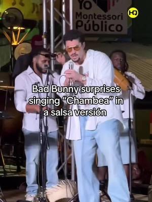 Bad Bunny surprises singing  “Chambea” in a salsa versión   CODE "CLOUDEDALL" for $20 off on SeatGeek Via: @🎤HQ-Concert #badbunny #badbunnypr #chambea 