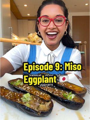 MISO EGGPLANT (DF, VG) 🇯🇵✨ Welcome to JAPAN in Episode 9 of my series ‘Around The Eco World 🌏’ where I show you plant-based versions of popular dishes from around the world that I’ve experienced first hand!  MISO EGGPLANT (vegan):  - 2 Japanese or small Italian eggplants - neutral oil  Slice in half and score the flesh. Coat with oil and broil for 5-8 minutes flesh side down until about fork tender.  - 1 tbsp white miso  - 1 tbsp soy sauce   - 1/2 tbsp mirin  - 1 tsp white cane sugar  - 1 tbsp dry sake   - 1/4 tsp red chili flakes  Brush miso sauce onto the broiled flesh until throughly coated. Broil flesh side up for another 5 minutes.  Garnish with sliced scallions & toasted white sesame seeds.  Ready for episode 10?!  #plantbased #miso #japanesefood #japan #japanese #misoeggplant #osaka #eggplant #veganjapanesefood #veganjapan  #dairyfree #ecoworld #sake #mirin #whitemiso #broiled #japaneseeggplant 