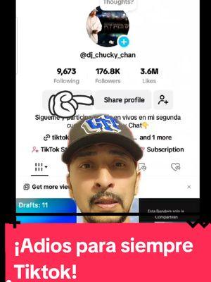 Dueños de Tiktok confirman que Tiktok cerrara el Domingo 19 de Enero en los Estados Unidos. 19 de Enero último día de Riktok. #adiosatiktok #tiktokban #tiktokbanned #tiktokusa🇺🇸 #adiostiktokparasiempre 